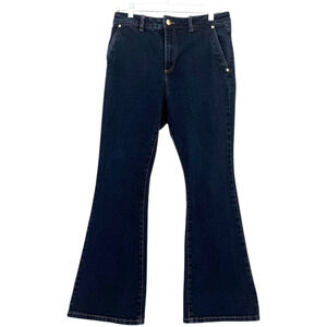 Michael Kors Bootcut Jeans Size 10 Dark Wash Mid Rise Stretch